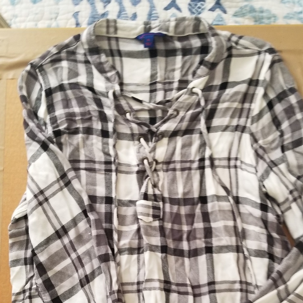 Flannel cute top
